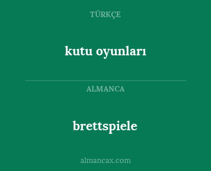 kutu oyunları - brettspiele