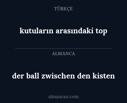 kutuların arasındaki top - der ball zwischen den kisten