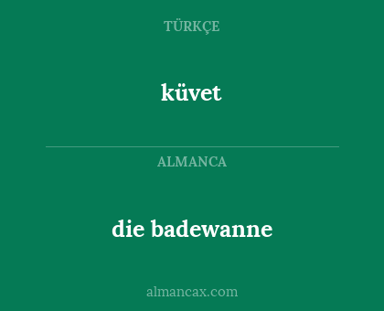 die badewanne - küvet