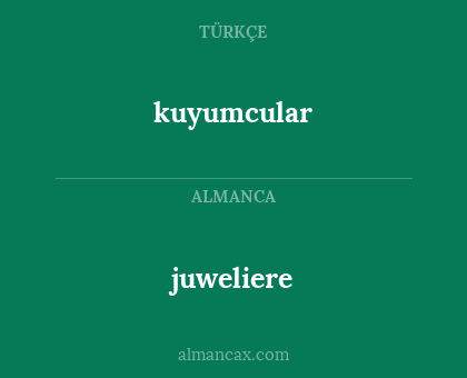 kuyumcular - juweliere