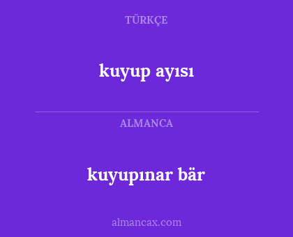 kuyupınar bär - kuyup ayısı