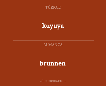 brunnen - kuyuya