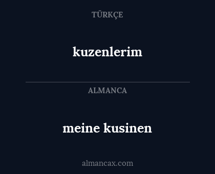 meine kusinen - kuzenlerim