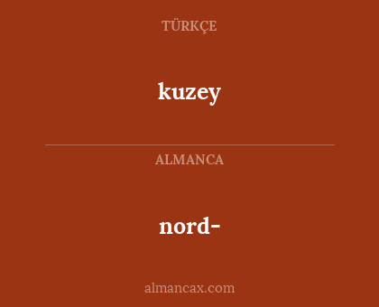 nord- - kuzey