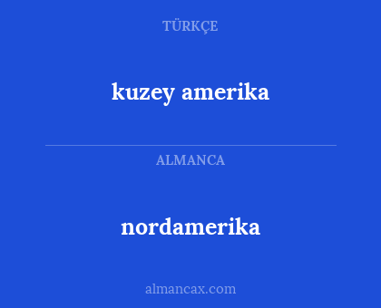 nordamerika - kuzey amerika