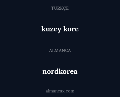 kuzey kore - nordkorea