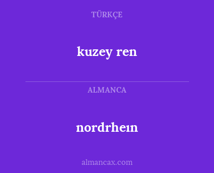 kuzey ren - nordrheın