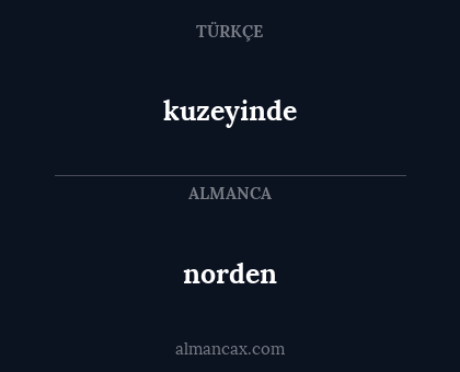 norden - kuzeyinde