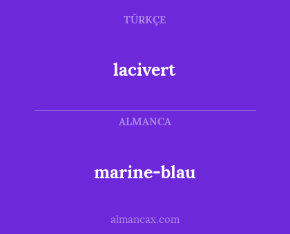marine-blau - lacivert