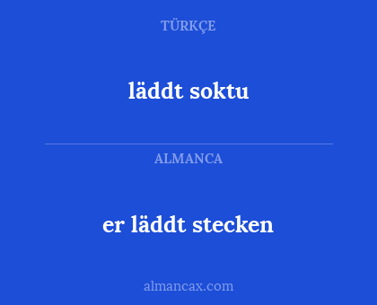 er läddt stecken - läddt soktu