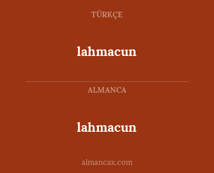 lahmacun - lahmacun