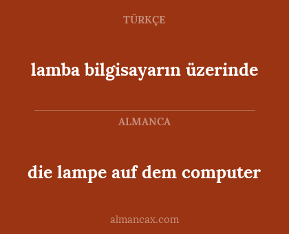 lamba bilgisayarın üzerinde - die lampe auf dem computer