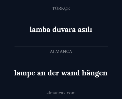 lampe an der wand hängen - lamba duvara asılı
