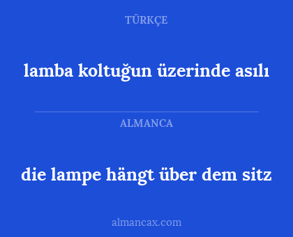 die lampe hängt über dem sitz - lamba koltuğun üzerinde asılı