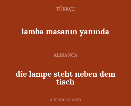 lamba masanın yanında - die lampe steht neben dem tisch