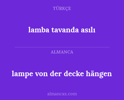 lampe von der decke hängen - lamba tavanda asılı