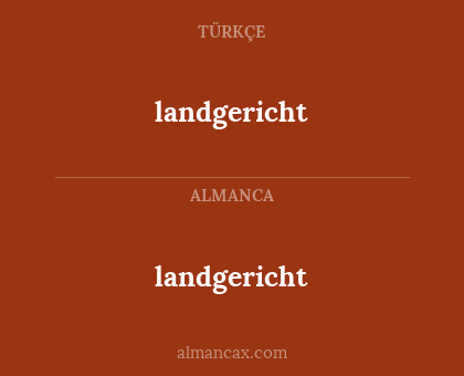 landgericht - landgericht