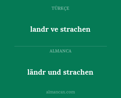 ländr und strachen - landr ve strachen