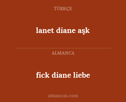 fick diane liebe - lanet diane aşk