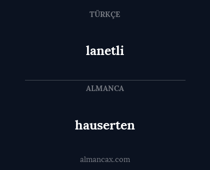 hauserten - lanetli