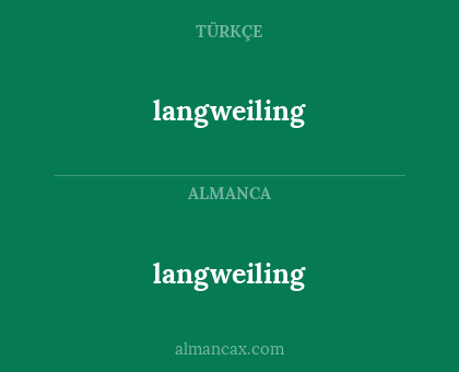 langweiling - langweiling