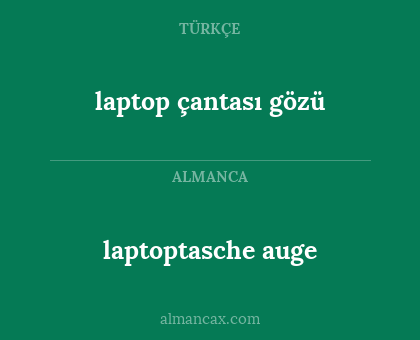 laptoptasche auge - laptop çantası gözü
