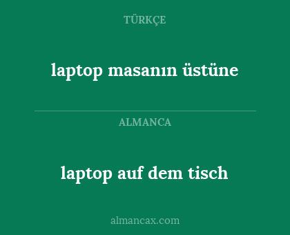 laptop masanın üstüne - laptop auf dem tisch
