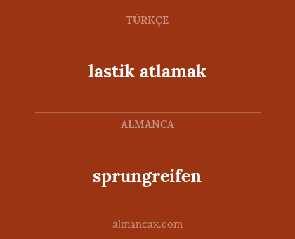 sprungreifen - lastik atlamak