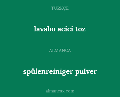 spülenreiniger pulver - lavabo acici toz