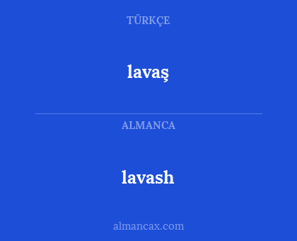 lavaş - lavash