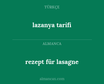 lazanya tarifi - rezept für lasagne