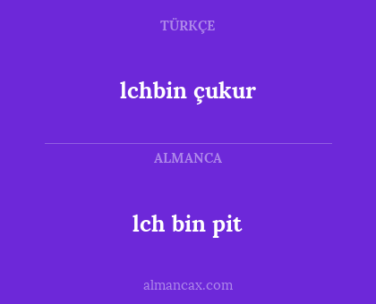lch bin pit - lchbin çukur