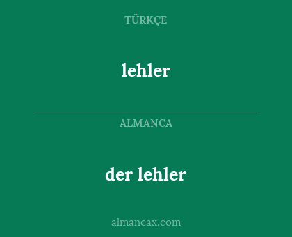 der lehler - lehler