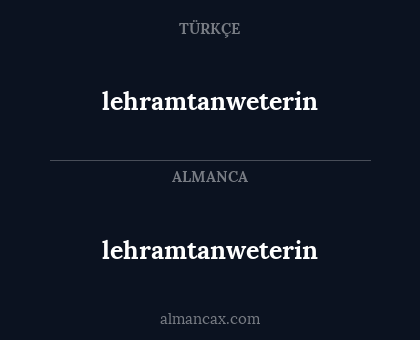 lehramtanweterin - lehramtanweterin