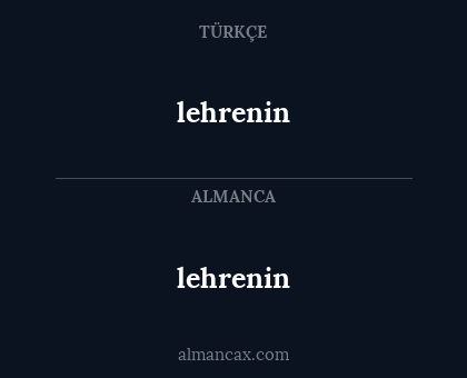 lehrenin - lehrenin