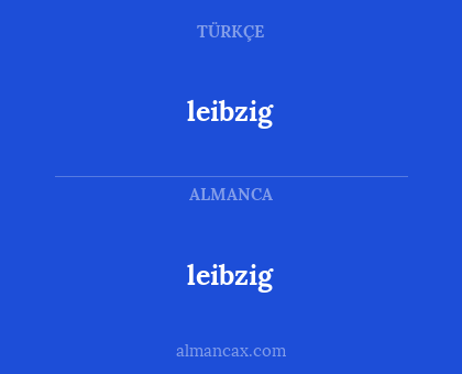 leibzig - leibzig