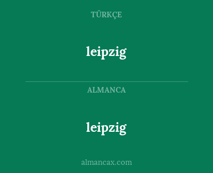 leipzig - leipzig