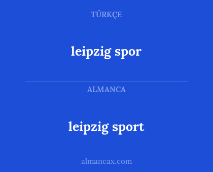 leipzig sport - leipzig spor