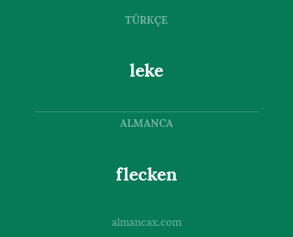 leke - flecken
