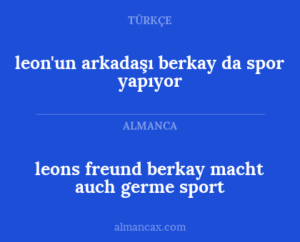 leons freund berkay macht auch germe sport - leon'un arkadaşı berkay da spor yapıyor