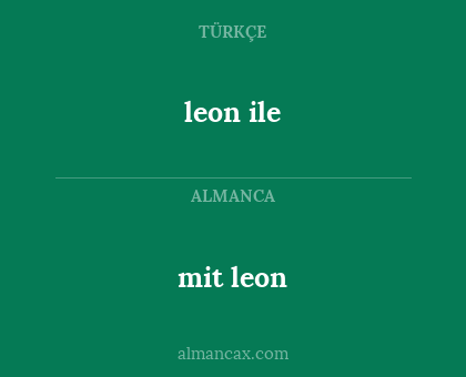 leon ile - mit leon