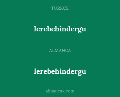 lerebehindergu - lerebehindergu