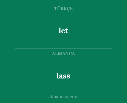 lass - let