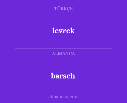 barsch - levrek