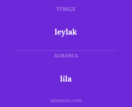 leylak - lila