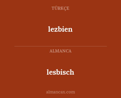 lesbisch - lezbien