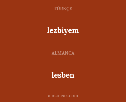 lesben - lezbiyem