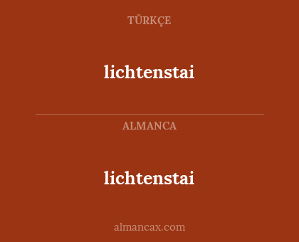 lichtenstai - lichtenstai
