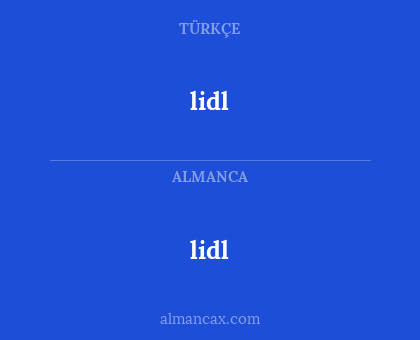 lidl - lidl