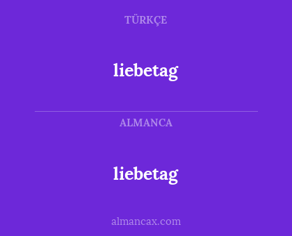liebetag - liebetag